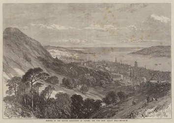 British Associations möte i Dundee, staden från Balgay Hill